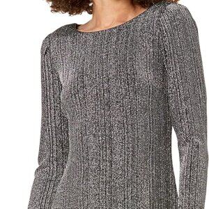 Tommy Hilfiger Shift Dress- Silver and Black NWT 14- Fun and Comfortable!